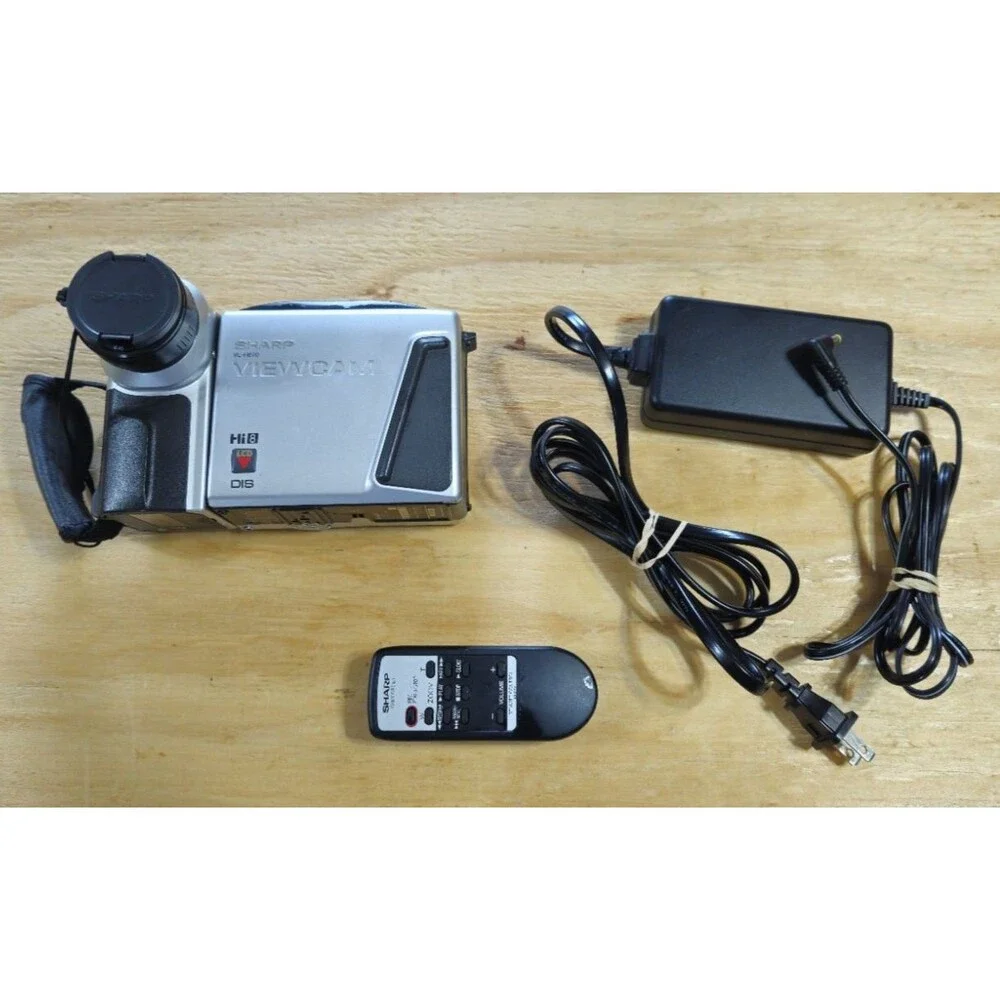 Sharp VL-H870U 8mm Video 8 Camcorder VCR Camera Viewcam w/ REMOTE TESTED cords